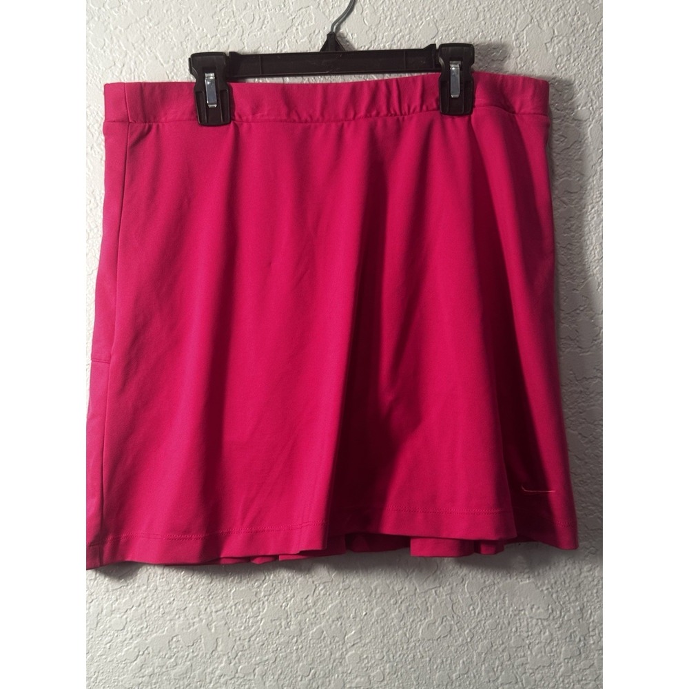 Nike Pleated Tennis Skort Hot Pink XL  Dry FIT PRE-owned